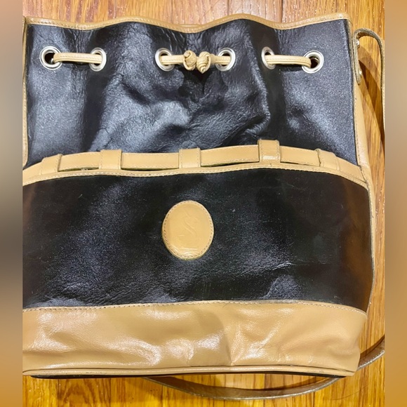 Yves Saint Laurent Black and Tan Crossbody Bag - Picture 2 of 13